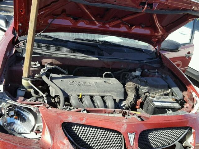 5Y2SL65847Z432064 - 2007 PONTIAC VIBE MAROON photo 7