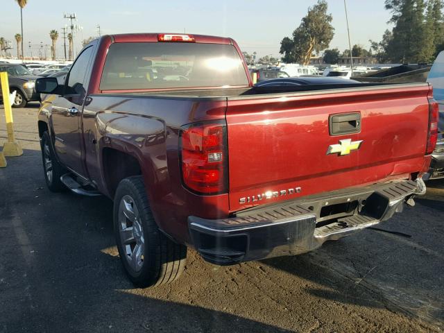 1GCNCPEC4EZ123053 - 2014 CHEVROLET SILVERADO BURGUNDY photo 3