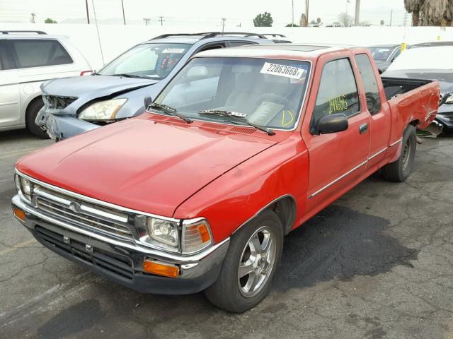 JT4VN93G3L5009383 - 1990 TOYOTA PICKUP 1/2 RED photo 2