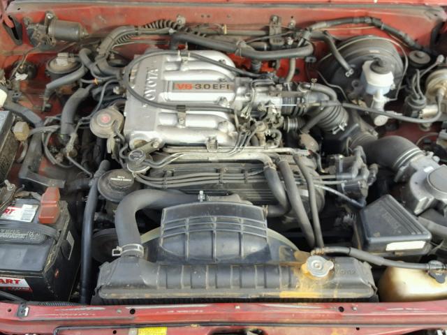 JT4VN93G3L5009383 - 1990 TOYOTA PICKUP 1/2 RED photo 7