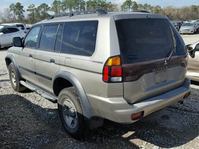 JA4LS21HX3J022166 - 2003 MITSUBISHI MONTERO SP BEIGE photo 3