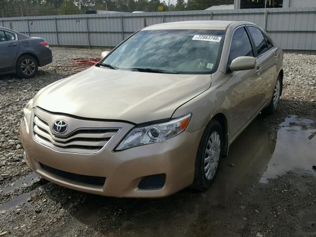 4T1BF3EK5BU610616 - 2011 TOYOTA CAMRY BASE TAN photo 2