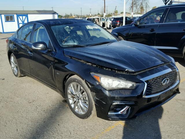 JN1EV7AP7JM353747 - 2018 INFINITI Q50 LUXE BLACK photo 1