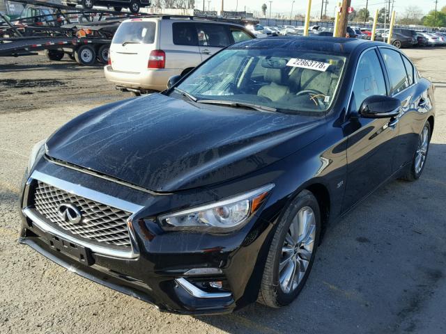 JN1EV7AP7JM353747 - 2018 INFINITI Q50 LUXE BLACK photo 2