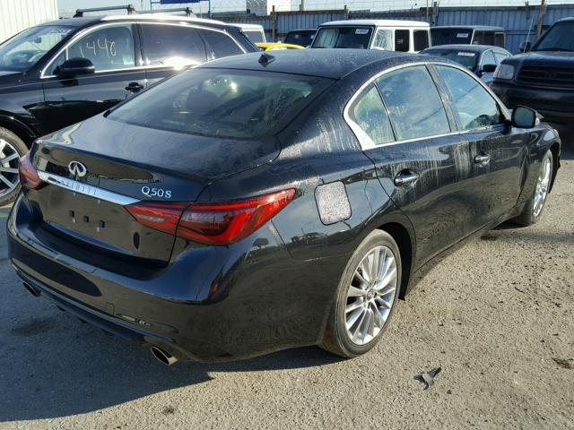 JN1EV7AP7JM353747 - 2018 INFINITI Q50 LUXE BLACK photo 4