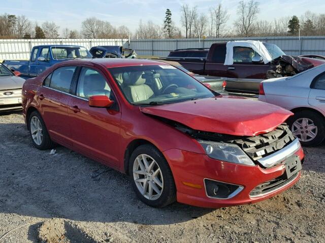 3FAHP0JA3CR277242 - 2012 FORD FUSION SEL RED photo 1