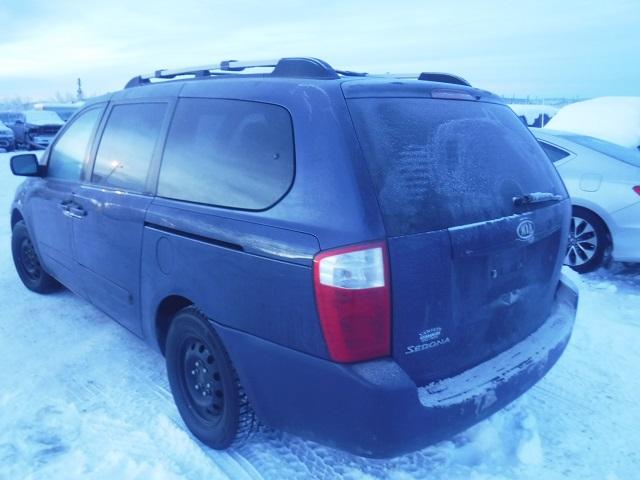 KNDMB233186255925 - 2008 KIA SEDONA EX BLUE photo 3