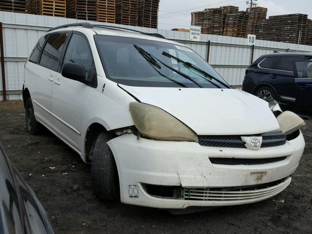 5TDZA23C45S353870 - 2005 TOYOTA SIENNA CE WHITE photo 1