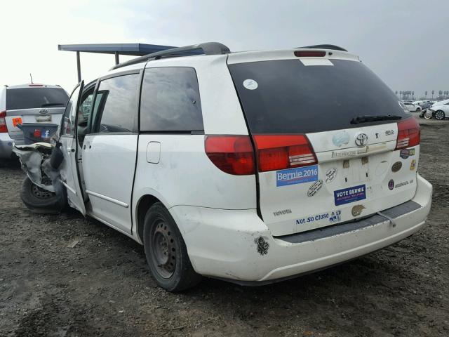 5TDZA23C45S353870 - 2005 TOYOTA SIENNA CE WHITE photo 3