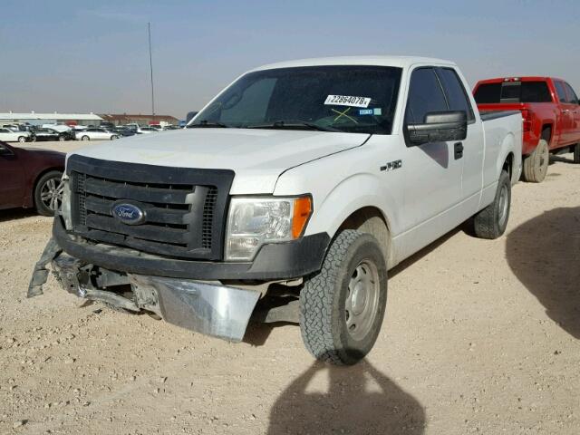 1FTEX1CM1CKD04632 - 2012 FORD F150 SUPER WHITE photo 2