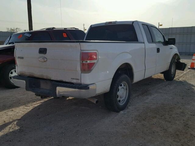 1FTEX1CM1CKD04632 - 2012 FORD F150 SUPER WHITE photo 4