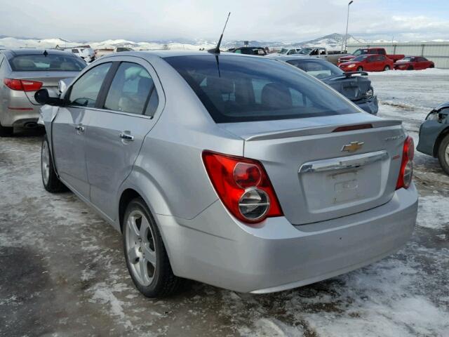 1G1JE5SB5E4203024 - 2014 CHEVROLET SONIC LTZ SILVER photo 3