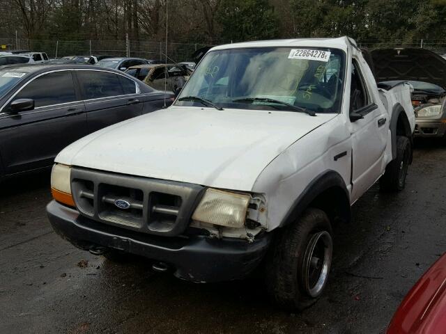 1FTYR11V1XPA10014 - 1999 FORD RANGER WHITE photo 2