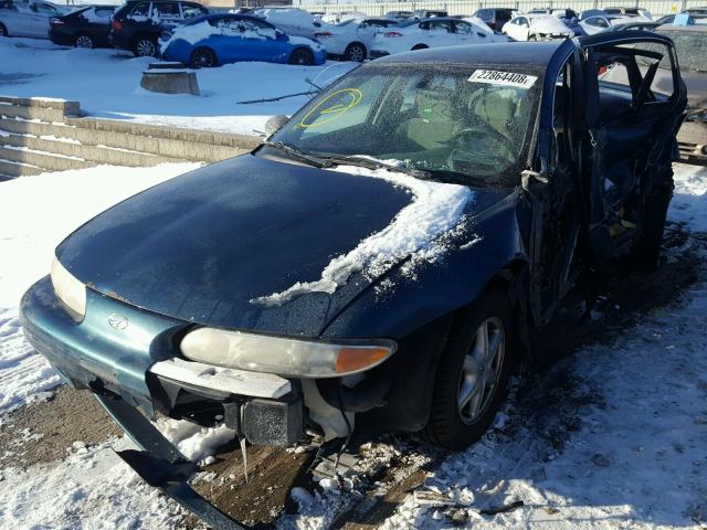 1G3NL52E32C315735 - 2002 OLDSMOBILE ALERO GL GREEN photo 2