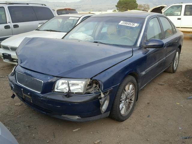 YV1TS94D611180499 - 2001 VOLVO S80 BLUE photo 2