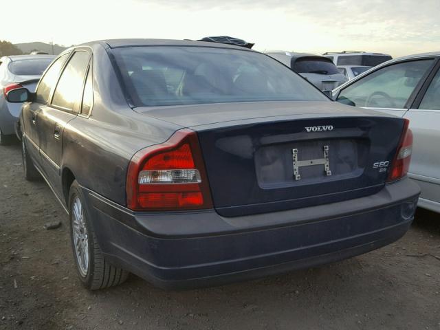 YV1TS94D611180499 - 2001 VOLVO S80 BLUE photo 3