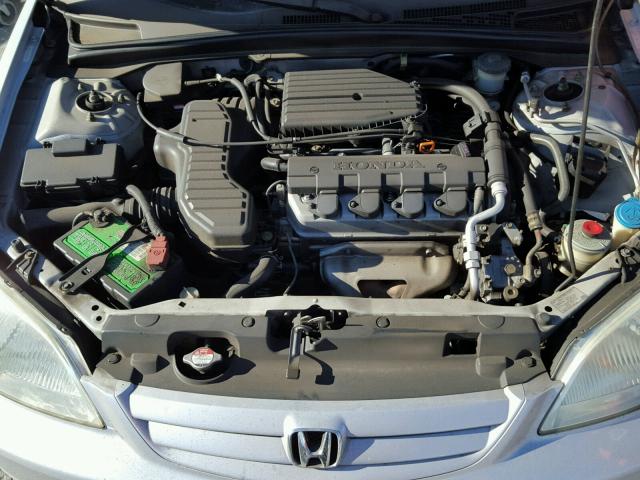 2HGES165X3H623264 - 2003 HONDA CIVIC LX SILVER photo 7