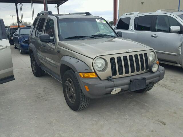 1J4GL38K25W712988 - 2005 JEEP LIBERTY RE TAN photo 1