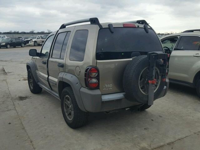 1J4GL38K25W712988 - 2005 JEEP LIBERTY RE TAN photo 3