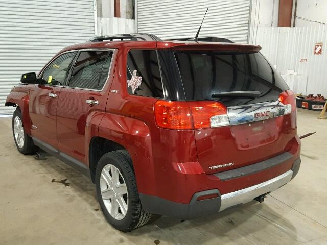 2GKALWEK6D6148972 - 2013 GMC TERRAIN SL MAROON photo 3