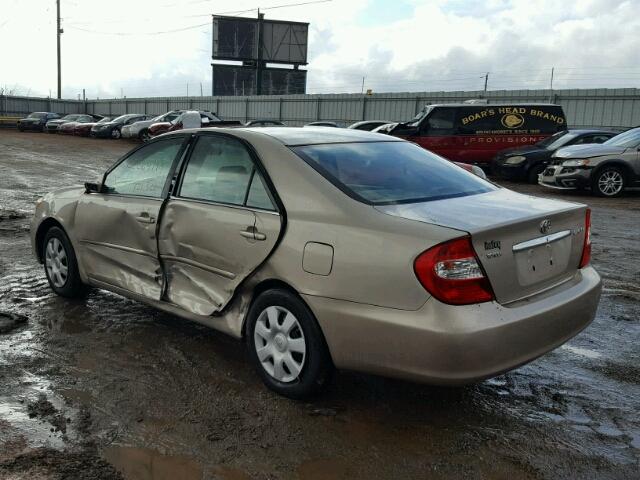 4T1BE32K44U844837 - 2004 TOYOTA CAMRY LE TAN photo 3