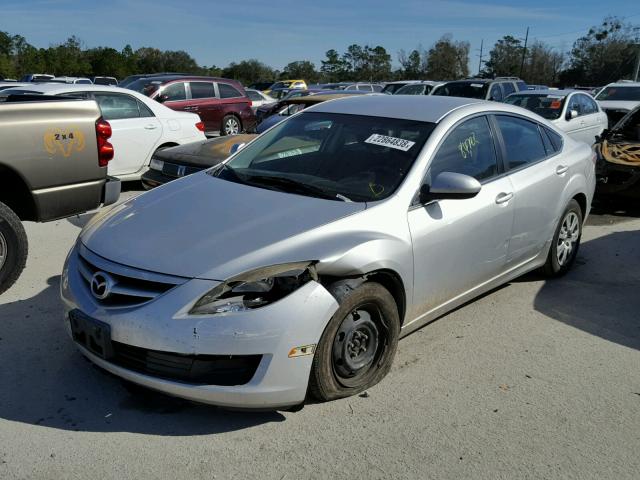 1YVHZ8BHXA5M55494 - 2010 MAZDA 6 I SILVER photo 2