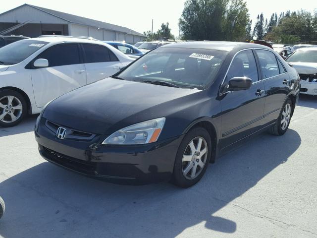 1HGCM66575A020207 - 2005 HONDA ACCORD EX BLACK photo 2