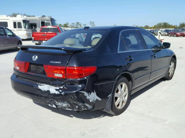 1HGCM66575A020207 - 2005 HONDA ACCORD EX BLACK photo 4