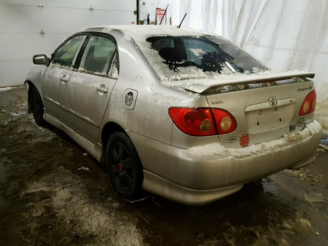 2T1BR32E38C857164 - 2008 TOYOTA COROLLA CE SILVER photo 3