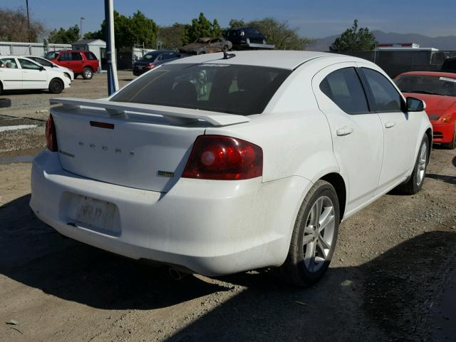 1B3BD1FG9BN586390 - 2011 DODGE AVENGER MA WHITE photo 4