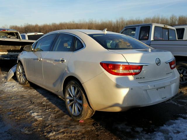 1G4PS5SK4C4160962 - 2012 BUICK VERANO WHITE photo 3