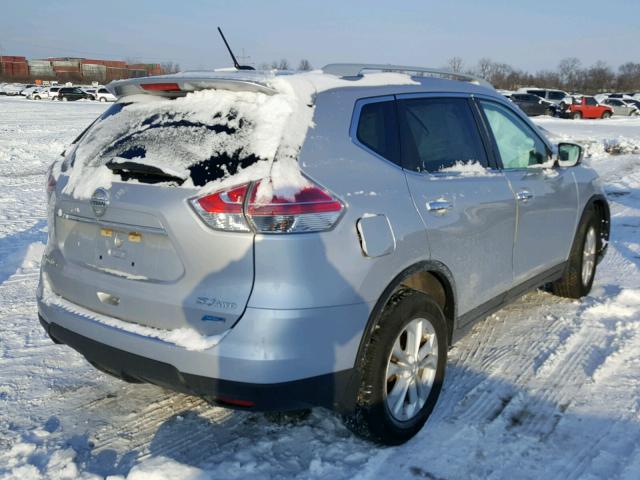 5N1AT2MV4EC776310 - 2014 NISSAN ROGUE S SILVER photo 4