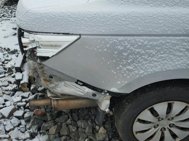 1HGCP26368A065674 - 2008 HONDA ACCORD LX SILVER photo 9