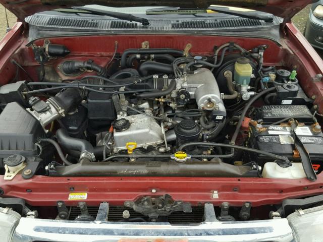 JT3GM84R2Y0053924 - 2000 TOYOTA 4RUNNER BURGUNDY photo 7