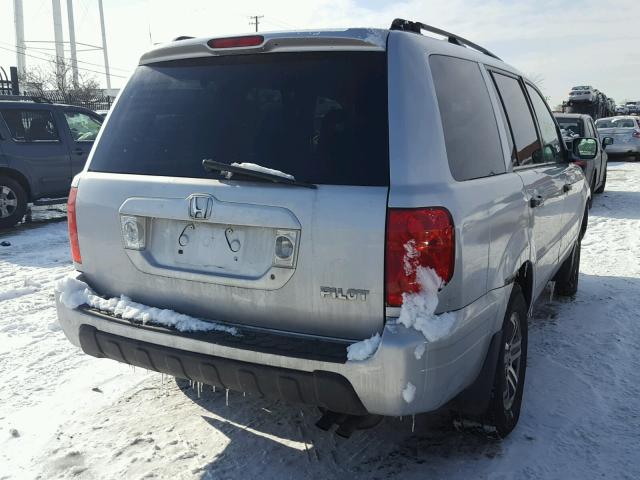 2HKYF18414H555563 - 2004 HONDA PILOT EX SILVER photo 4