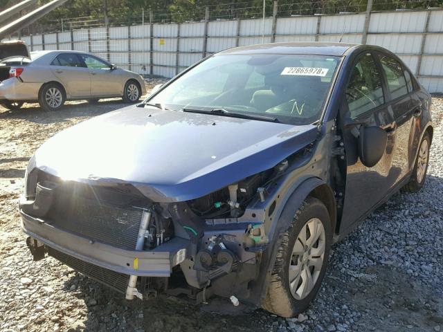 1G1PA5SG3D7185900 - 2013 CHEVROLET CRUZE LS BLUE photo 2