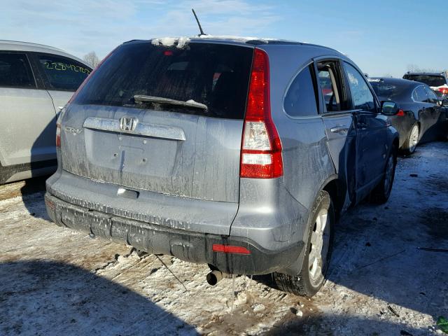 5J6RE48739L004728 - 2009 HONDA CR-V EXL BLUE photo 4