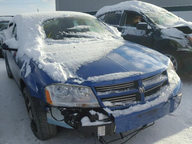 1B3LC46K68N183859 - 2008 DODGE AVENGER SE BLUE photo 1