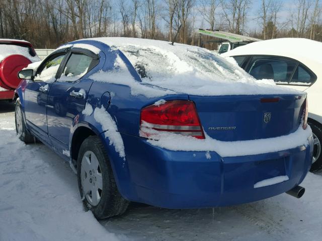 1B3LC46K68N183859 - 2008 DODGE AVENGER SE BLUE photo 3