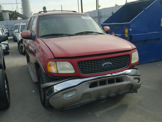 1FMRU17L11LA74119 - 2001 FORD EXPEDITION RED photo 1