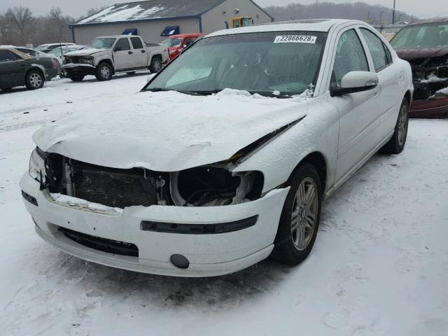 YV1RS592082682438 - 2008 VOLVO S60 2.5T WHITE photo 2