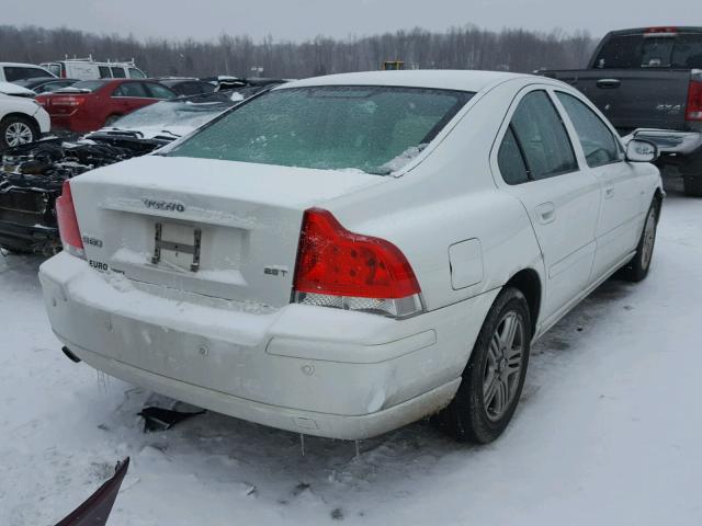 YV1RS592082682438 - 2008 VOLVO S60 2.5T WHITE photo 4