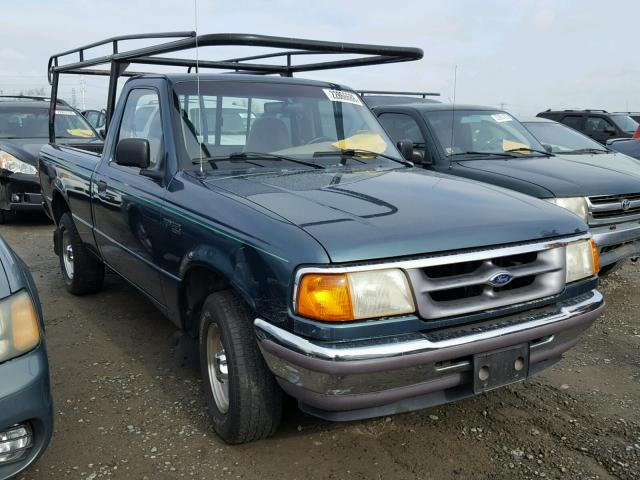 1FTCR10A9VUB63005 - 1997 FORD RANGER GREEN photo 1