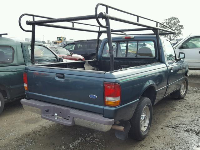 1FTCR10A9VUB63005 - 1997 FORD RANGER GREEN photo 4