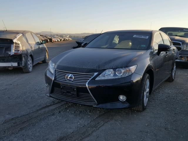 JTHBW1GG9E2070395 - 2014 LEXUS ES 300H BLACK photo 2