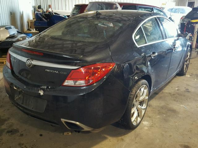 2G4GV5GV1C9177564 - 2012 BUICK REGAL GS BLACK photo 4