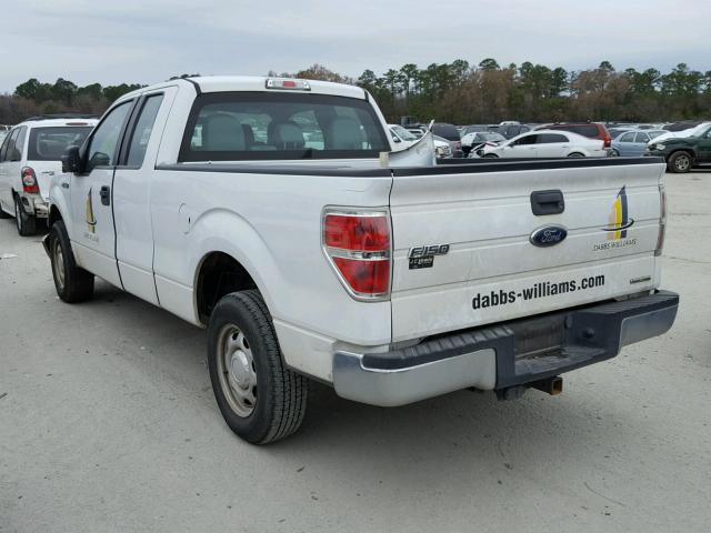 1FTEX1CM8EFB56278 - 2014 FORD F150 SUPER WHITE photo 3