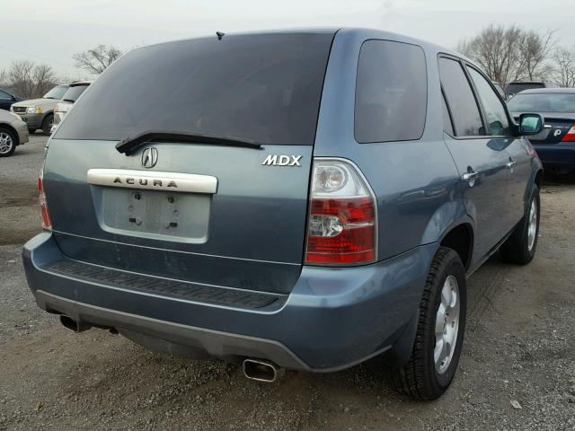 2HNYD18275H509101 - 2005 ACURA MDX BLUE photo 4