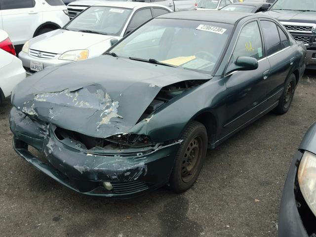 4A3AA46G42E008697 - 2002 MITSUBISHI GALANT ES GREEN photo 2