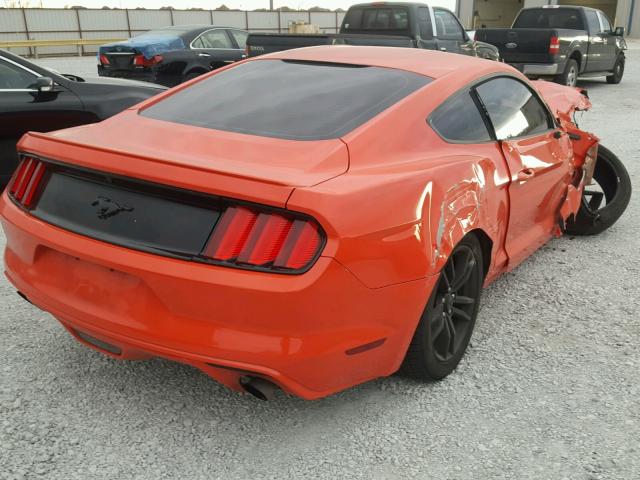 1FA6P8TH5F5318395 - 2015 FORD MUSTANG ORANGE photo 4